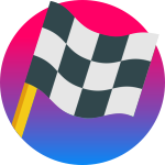 Shaded Checkered Flag